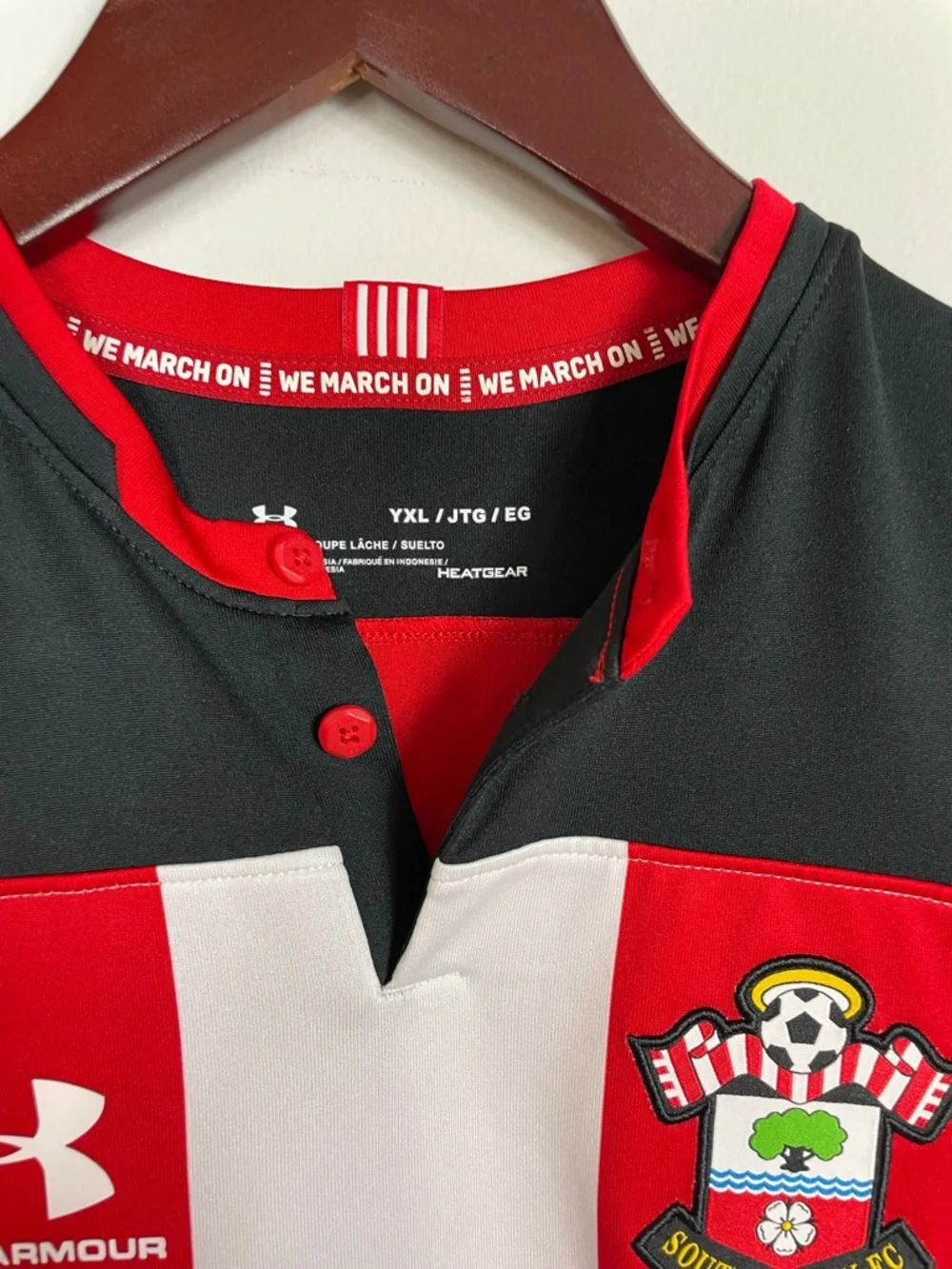 Under Armour Youth Southampton Football Jersey Kit Size YXL